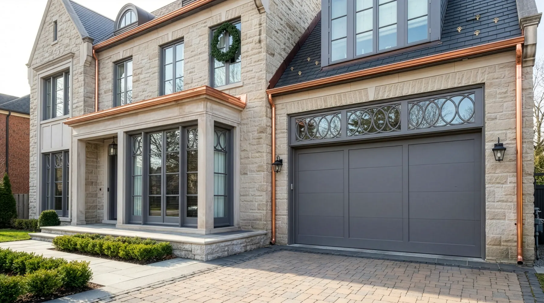 Copper Gutters installed by MC MetalWorks